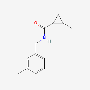 2-methyl-N-[(3-methylphenyl)methyl]cyclopropane-1-carboxamide