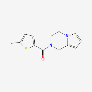 molecular formula C14H16N2OS B7494597 (1-methyl-3,4-dihydro-1H-pyrrolo[1,2-a]pyrazin-2-yl)-(5-methylthiophen-2-yl)methanone 
