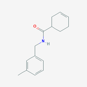 molecular formula C15H19NO B7494611 N-[(3-methylphenyl)methyl]cyclohex-3-ene-1-carboxamide 