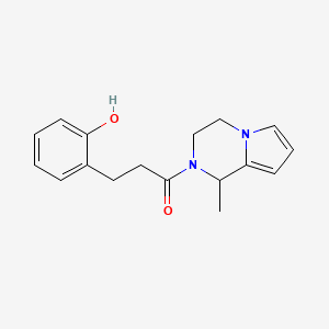 molecular formula C17H20N2O2 B7494615 3-(2-hydroxyphenyl)-1-(1-methyl-3,4-dihydro-1H-pyrrolo[1,2-a]pyrazin-2-yl)propan-1-one 