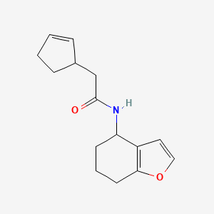 2-cyclopent-2-en-1-yl-N-(4,5,6,7-tetrahydro-1-benzofuran-4-yl)acetamide