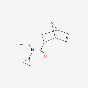 molecular formula C13H19NO B7494643 N-cyclopropyl-N-ethylbicyclo[2.2.1]hept-5-ene-2-carboxamide 