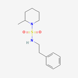 2-methyl-N-(2-phenylethyl)piperidine-1-sulfonamide
