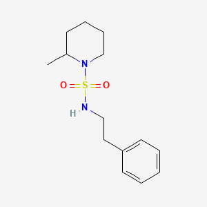 molecular formula C14H22N2O2S B7494708 2-methyl-N-(2-phenylethyl)piperidine-1-sulfonamide 