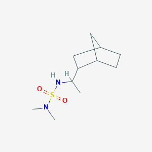 molecular formula C11H22N2O2S B7494725 2-[1-(Dimethylsulfamoylamino)ethyl]bicyclo[2.2.1]heptane 