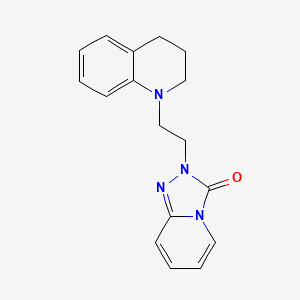 molecular formula C17H18N4O B7494731 2-[2-(3,4-dihydro-2H-quinolin-1-yl)ethyl]-[1,2,4]triazolo[4,3-a]pyridin-3-one 