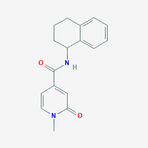 molecular formula C17H18N2O2 B7494739 1-methyl-2-oxo-N-(1,2,3,4-tetrahydronaphthalen-1-yl)pyridine-4-carboxamide 