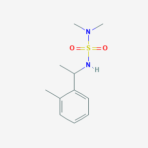 molecular formula C11H18N2O2S B7494760 1-[1-(Dimethylsulfamoylamino)ethyl]-2-methylbenzene 