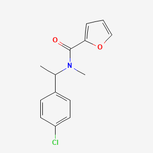 N-[1-(4-chlorophenyl)ethyl]-N-methylfuran-2-carboxamide