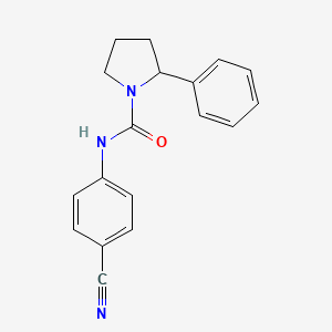 N-(4-cyanophenyl)-2-phenylpyrrolidine-1-carboxamide