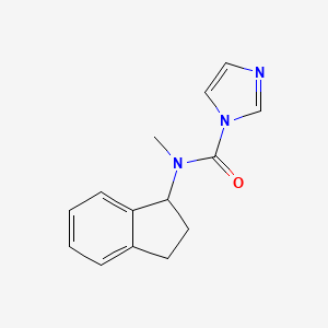 N-(2,3-dihydro-1H-inden-1-yl)-N-methylimidazole-1-carboxamide