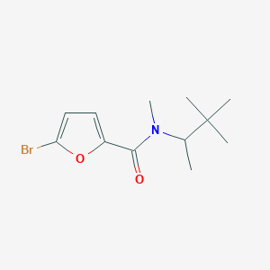 molecular formula C12H18BrNO2 B7494813 5-bromo-N-(3,3-dimethylbutan-2-yl)-N-methylfuran-2-carboxamide 