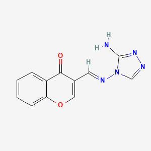 3-[(E)-(3-amino-1,2,4-triazol-4-yl)iminomethyl]chromen-4-one