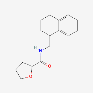 molecular formula C16H21NO2 B7494853 N-(1,2,3,4-tetrahydronaphthalen-1-ylmethyl)oxolane-2-carboxamide 