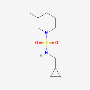 molecular formula C10H20N2O2S B7494876 N-(cyclopropylmethyl)-3-methylpiperidine-1-sulfonamide 