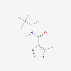 molecular formula C13H21NO2 B7494883 N-(3,3-dimethylbutan-2-yl)-N,2-dimethylfuran-3-carboxamide 