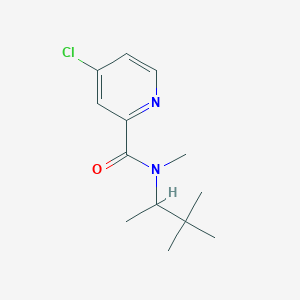molecular formula C13H19ClN2O B7494963 4-chloro-N-(3,3-dimethylbutan-2-yl)-N-methylpyridine-2-carboxamide 