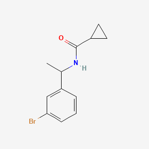 N-[1-(3-bromophenyl)ethyl]cyclopropanecarboxamide