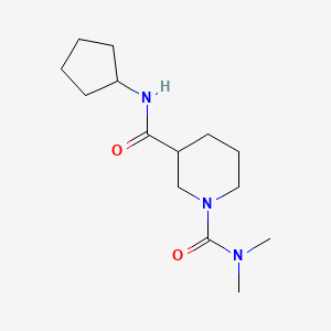 3-N-cyclopentyl-1-N,1-N-dimethylpiperidine-1,3-dicarboxamide