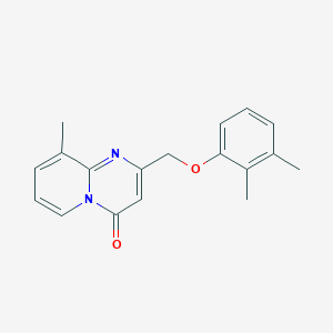 molecular formula C18H18N2O2 B7495036 2-[(2,3-Dimethylphenoxy)methyl]-9-methylpyrido[1,2-a]pyrimidin-4-one 