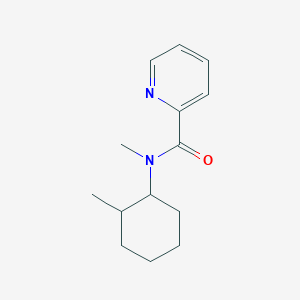 molecular formula C14H20N2O B7495064 N-methyl-N-(2-methylcyclohexyl)pyridine-2-carboxamide 