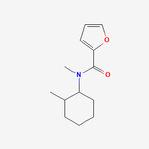 molecular formula C13H19NO2 B7495079 N-methyl-N-(2-methylcyclohexyl)furan-2-carboxamide 