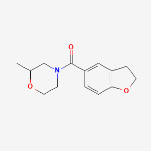 2,3-Dihydro-1-benzofuran-5-yl-(2-methylmorpholin-4-yl)methanone