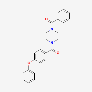 molecular formula C24H22N2O3 B7495133 [4-(4-Phenoxybenzoyl)piperazin-1-yl]-phenylmethanone 