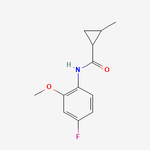 N-(4-fluoro-2-methoxyphenyl)-2-methylcyclopropane-1-carboxamide