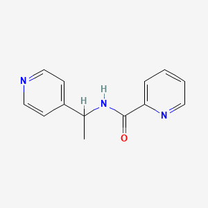 molecular formula C13H13N3O B7495154 N-(1-pyridin-4-ylethyl)pyridine-2-carboxamide 