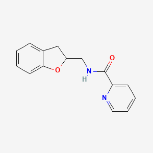 molecular formula C15H14N2O2 B7495173 N-(2,3-dihydro-1-benzofuran-2-ylmethyl)pyridine-2-carboxamide 