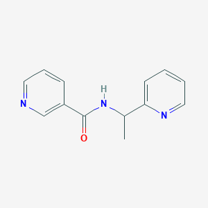 molecular formula C13H13N3O B7495183 N-(1-pyridin-2-ylethyl)pyridine-3-carboxamide 