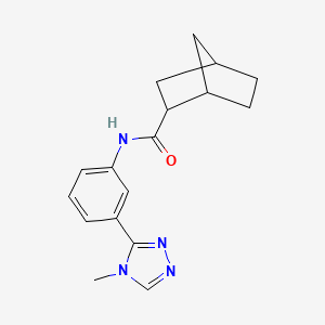 molecular formula C17H20N4O B7495185 N-[3-(4-methyl-1,2,4-triazol-3-yl)phenyl]bicyclo[2.2.1]heptane-2-carboxamide 