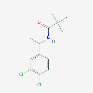 molecular formula C13H17Cl2NO B7495191 N-[1-(3,4-dichlorophenyl)ethyl]-2,2-dimethylpropanamide 