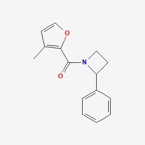 molecular formula C15H15NO2 B7495203 (3-Methylfuran-2-yl)-(2-phenylazetidin-1-yl)methanone 