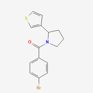 (4-Bromophenyl)-(2-thiophen-3-ylpyrrolidin-1-yl)methanone