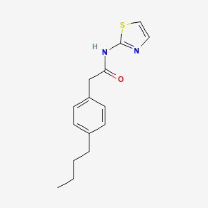 molecular formula C15H18N2OS B7495303 2-(4-butylphenyl)-N-(1,3-thiazol-2-yl)acetamide 