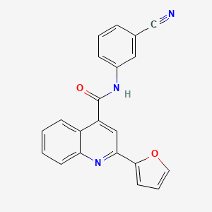 N-(3-cyanophenyl)-2-(furan-2-yl)quinoline-4-carboxamide