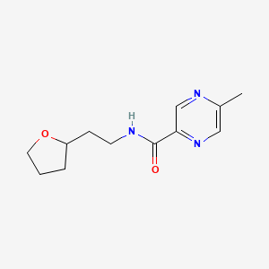 5-methyl-N-[2-(oxolan-2-yl)ethyl]pyrazine-2-carboxamide