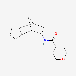 molecular formula C16H25NO2 B7495339 N-(8-tricyclo[5.2.1.02,6]decanyl)oxane-4-carboxamide 