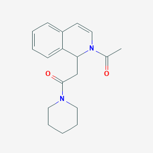 molecular formula C18H22N2O2 B7495367 2-(2-acetyl-1H-isoquinolin-1-yl)-1-piperidin-1-ylethanone 