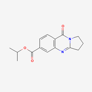 propan-2-yl 9-oxo-2,3-dihydro-1H-pyrrolo[2,1-b]quinazoline-6-carboxylate