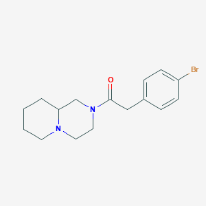 molecular formula C16H21BrN2O B7495444 1-(1,3,4,6,7,8,9,9a-Octahydropyrido[1,2-a]pyrazin-2-yl)-2-(4-bromophenyl)ethanone 