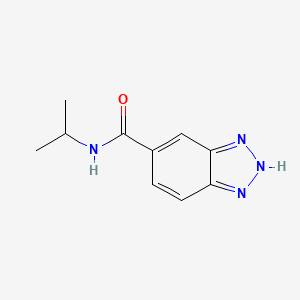 molecular formula C10H12N4O B7495467 n-Isopropyl-2h-benzo[d][1,2,3]triazole-5-carboxamide 