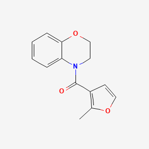 molecular formula C14H13NO3 B7495494 2,3-Dihydro-1,4-benzoxazin-4-yl-(2-methylfuran-3-yl)methanone 