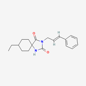 8-ethyl-3-[(E)-3-phenylprop-2-enyl]-1,3-diazaspiro[4.5]decane-2,4-dione