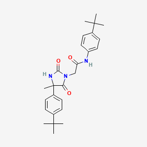 N-(4-tert-butylphenyl)-2-[4-(4-tert-butylphenyl)-4-methyl-2,5-dioxoimidazolidin-1-yl]acetamide