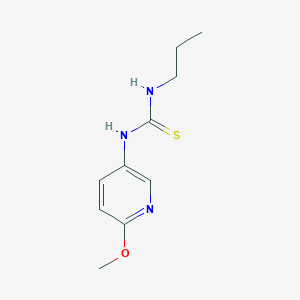 molecular formula C10H15N3OS B7495619 1-(6-Methoxypyridin-3-yl)-3-propylthiourea 