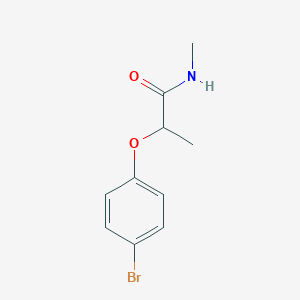 molecular formula C10H12BrNO2 B7495678 2-(4-bromophenoxy)-N-methylpropanamide 