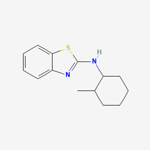 molecular formula C14H18N2S B7495737 N-(2-methylcyclohexyl)-1,3-benzothiazol-2-amine 
